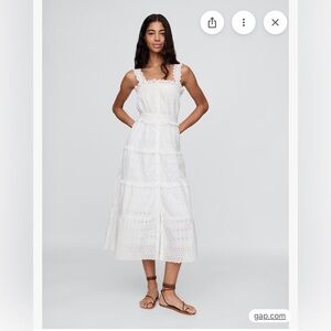 Gap x Doen White Eyelet Maxi Dress